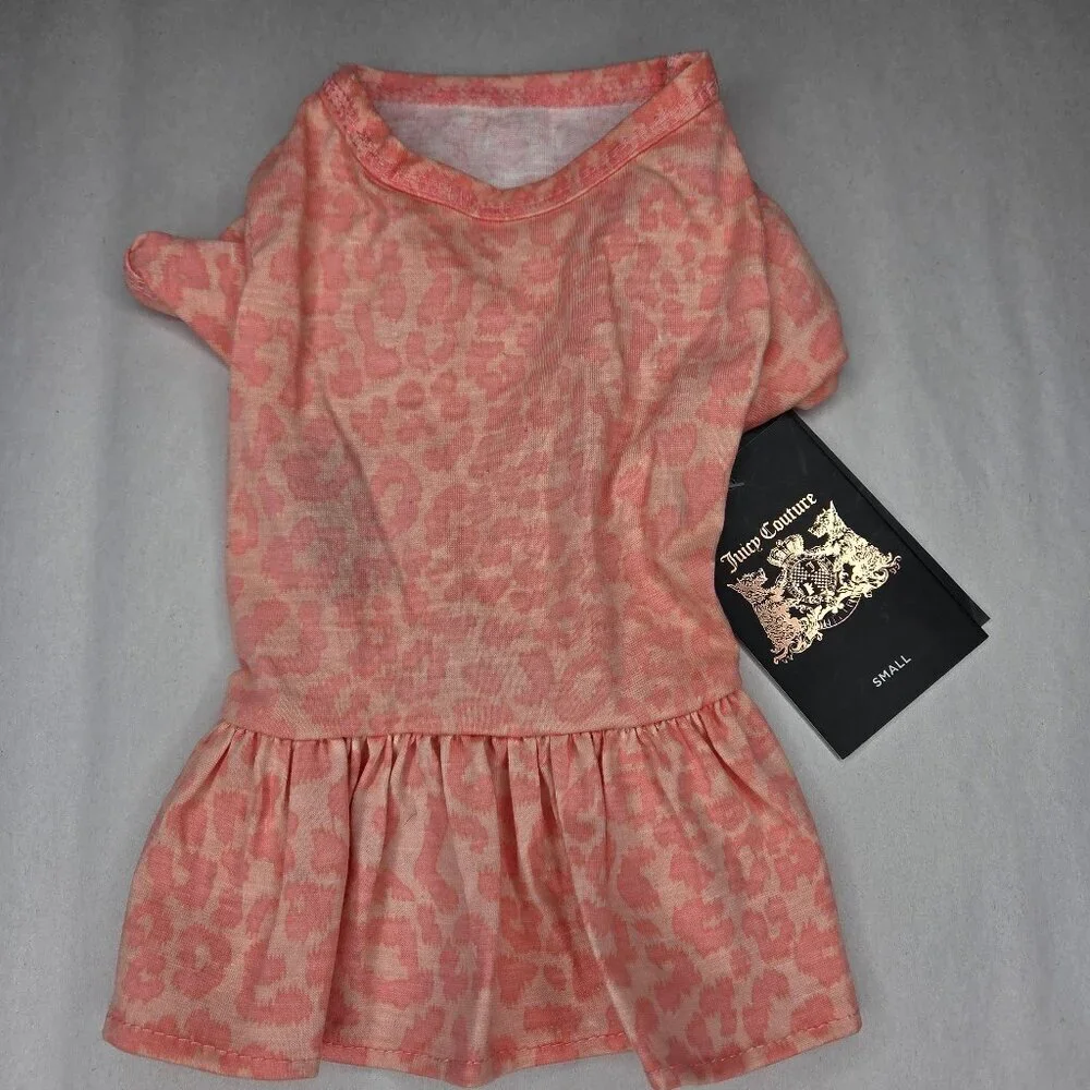 NWT Juicy Couture Pink Leopard Dog Dress